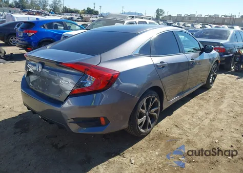 2019 Honda Civic Sport из США, поврежденный, VIN 2HGFC2F87KH534574